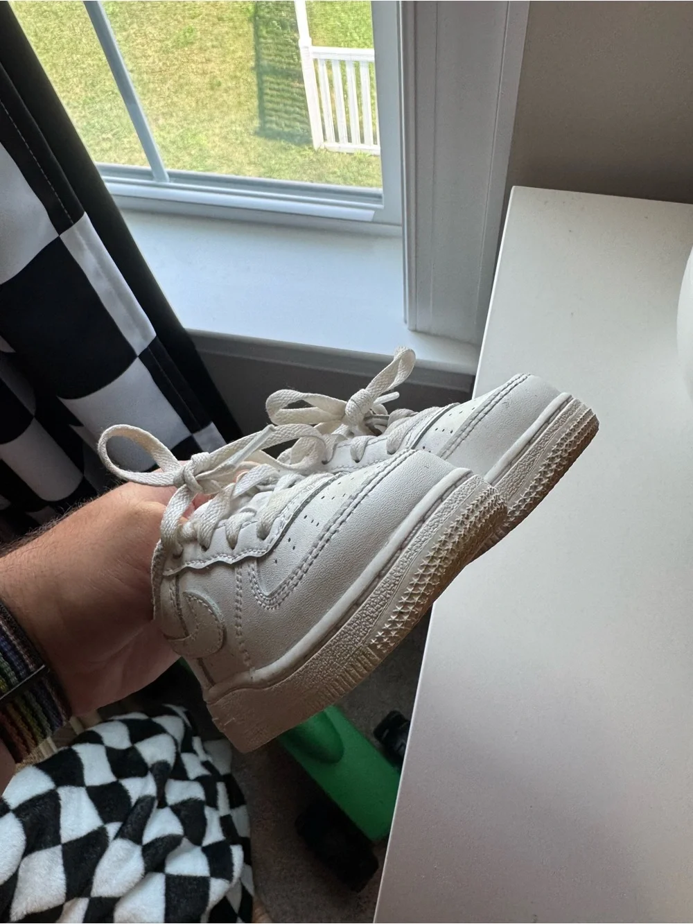 Nike Air Force One Kids White Low-Top Sneakers - Lace-Up